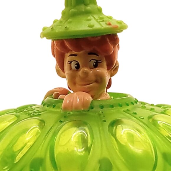 🎯 10 for $12 / Vintage Green UFO Spin Top Collectible Play Toy - Picture 5 of 8